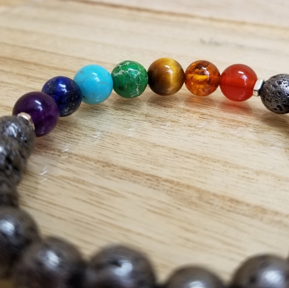 7 Chakra Healing Diffuser Bracelet - Picture 7 of 8